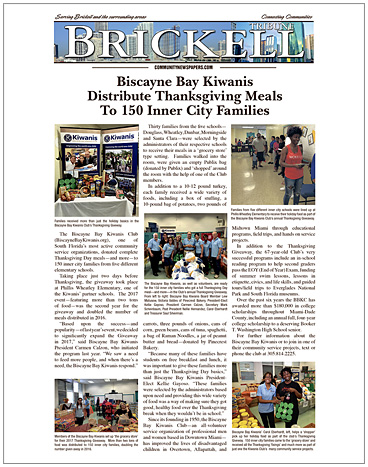 Thanksgiving Meals to 150 Inner City Families
