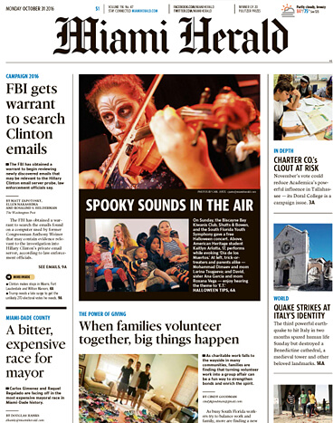 Miami Herald Front Page